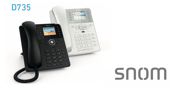 Innovativ und stilvoll: Das sensorgestützte Tischtelefon SNOM D735